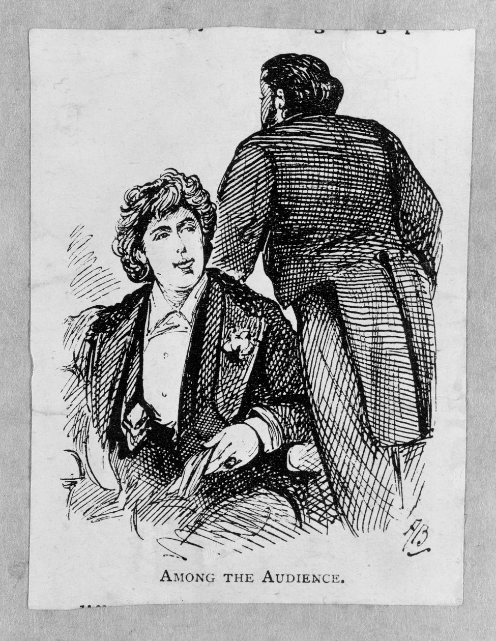 Oscar Wilde (1854-1900) Seyirci Arasında by Alfred Gish Bryan