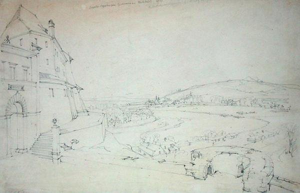 Krakov, 1827 by Alfred Gomersal Vickers