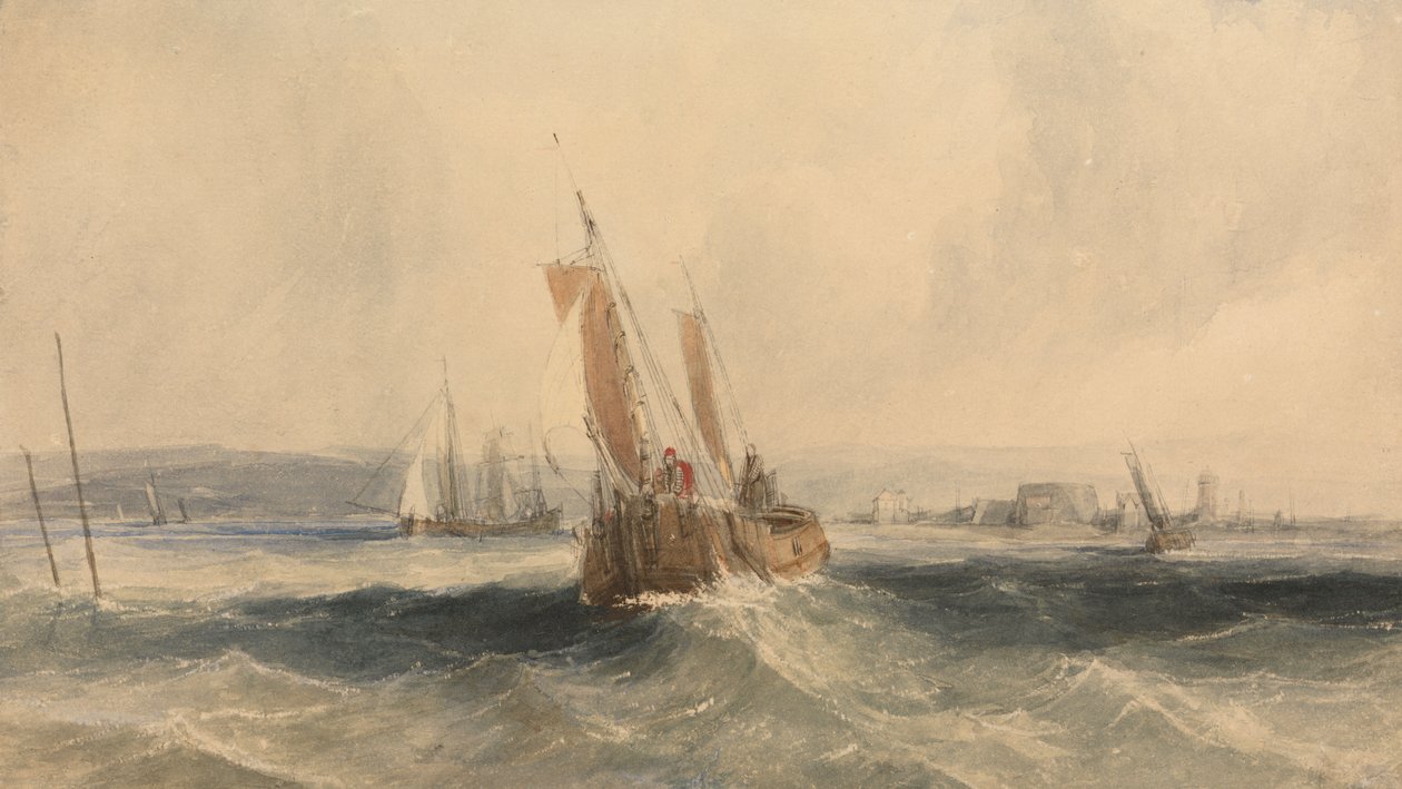 Wight Adası'ndan nakliye by Alfred Gomersal Vickers