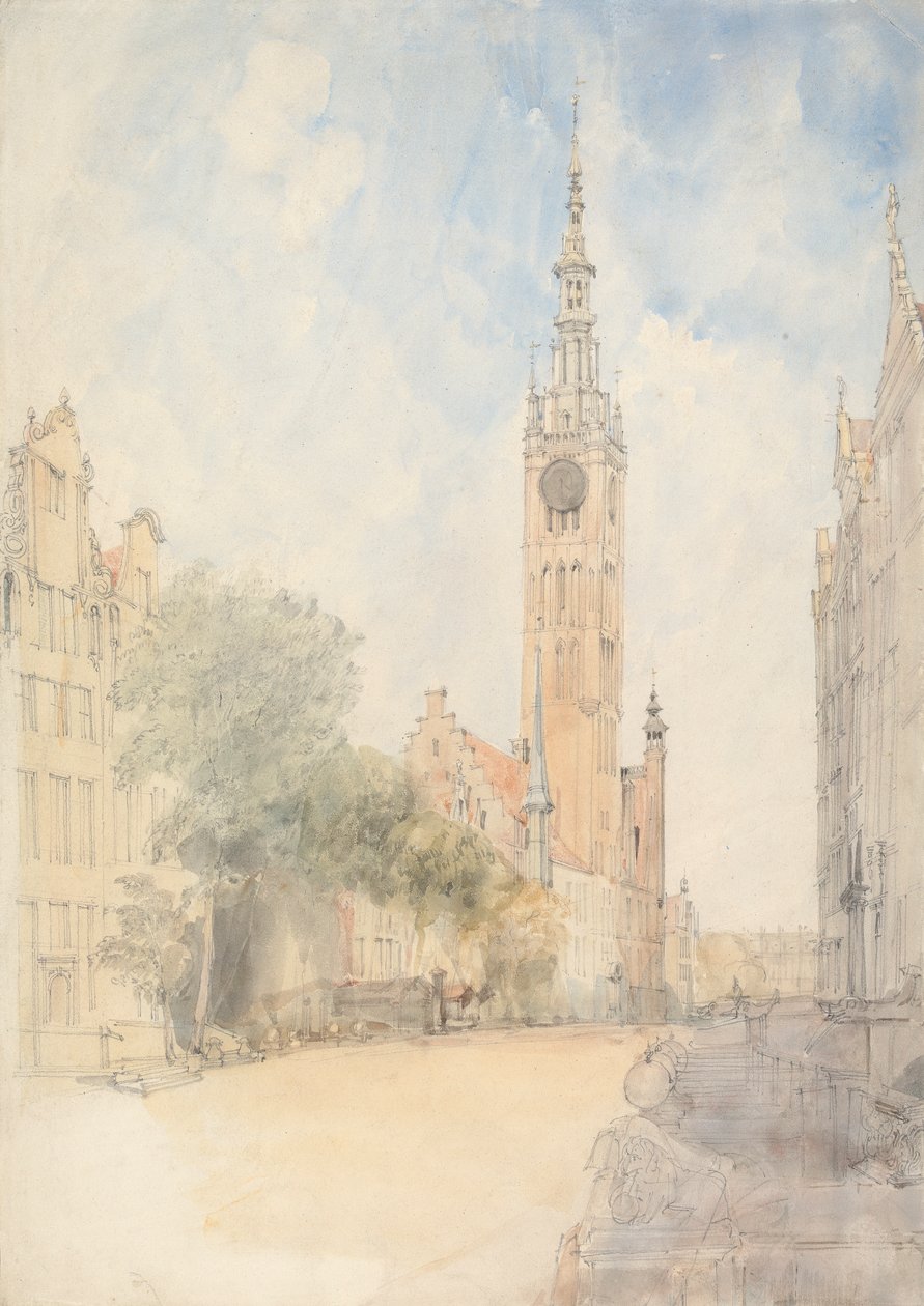 Belediye Binası, Danzig by Alfred Gomersal Vickers