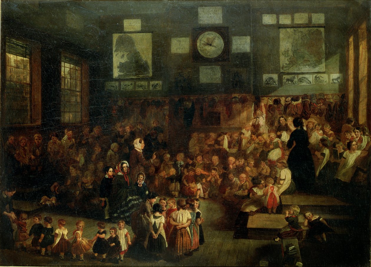 Ann Street Okulu, Birmingham, 1855 by Alfred H. Green