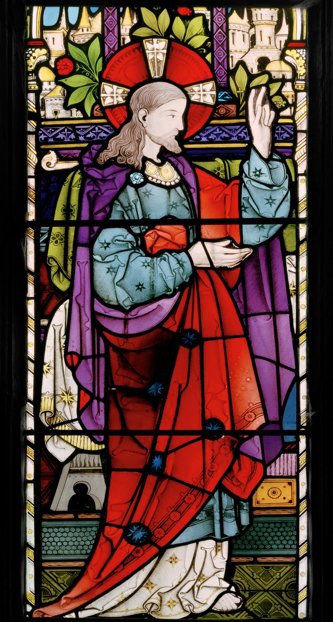 Christ Raising Jairuss Daughter, 1866 (vitray) by Alfred Hassam