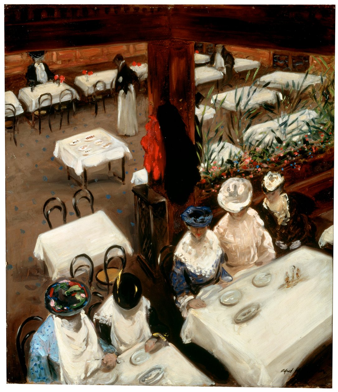 Bir Kafede, 1905. by Alfred Henry Maurer