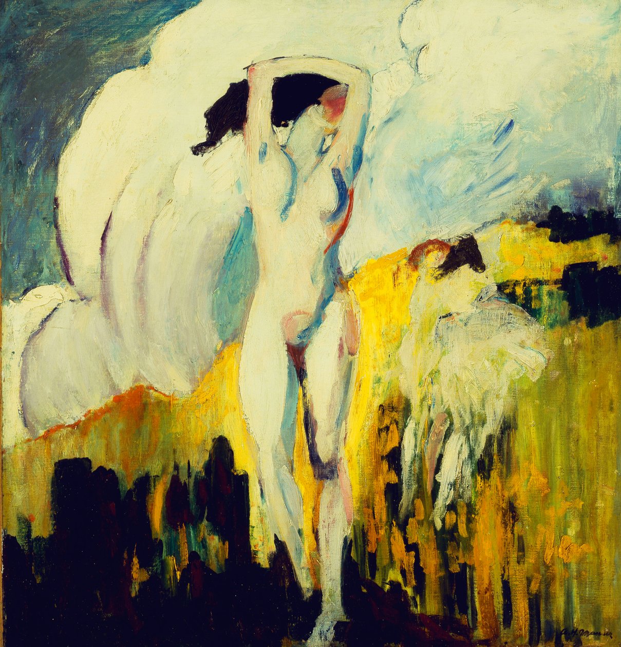 Tarlalarda Çıplak, by Alfred Henry Maurer