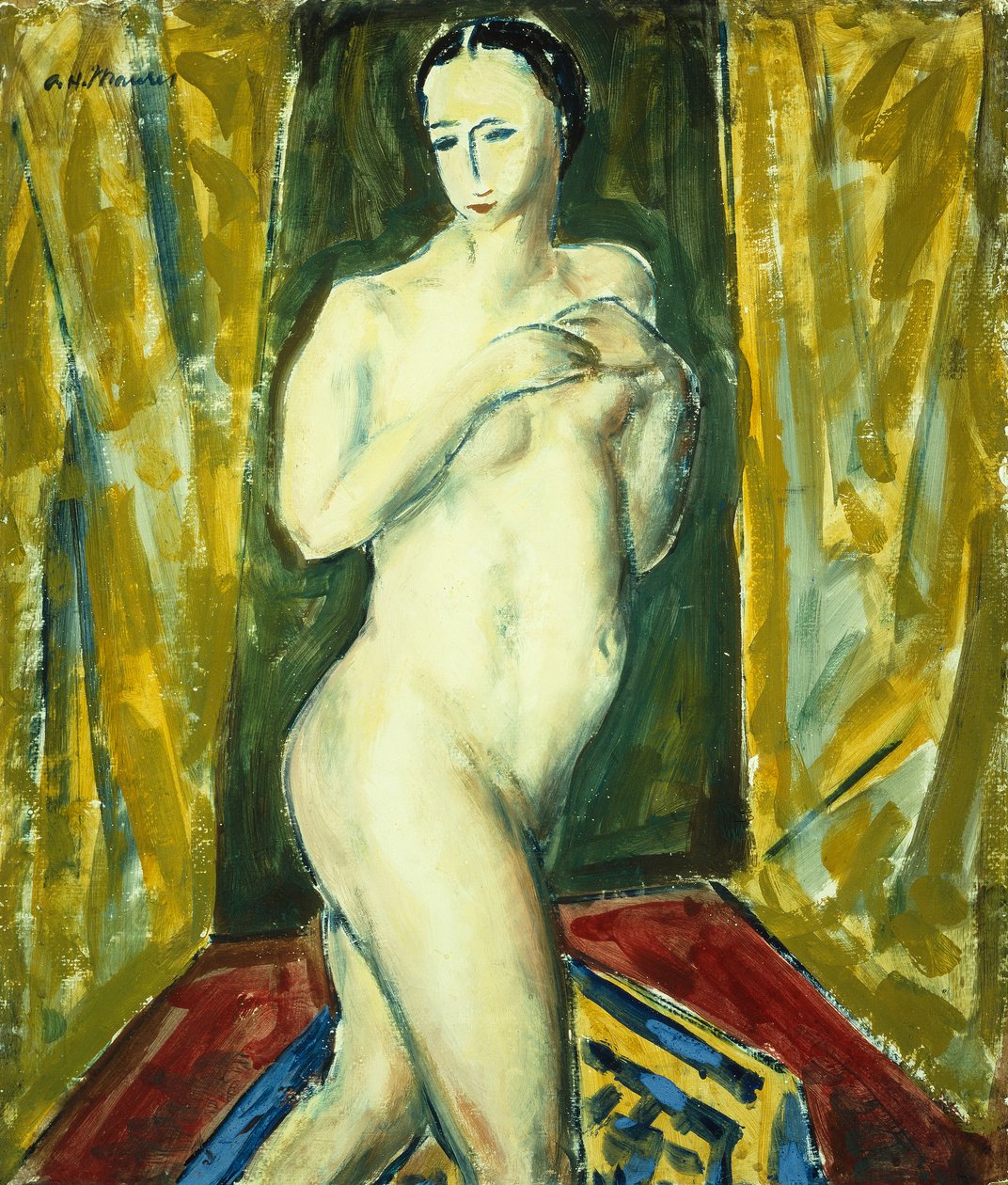 Standing Nude, c.1927-28 (gemide guaj boya) by Alfred Henry Maurer