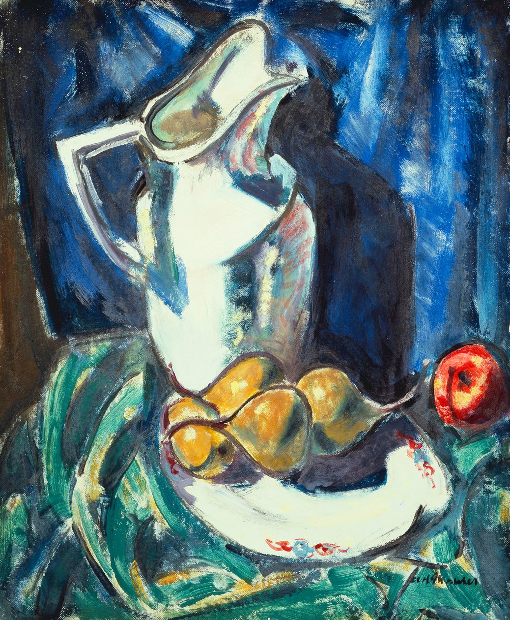 Beyaz Sürahi ve Meyveli Natürmort, by Alfred Henry Maurer