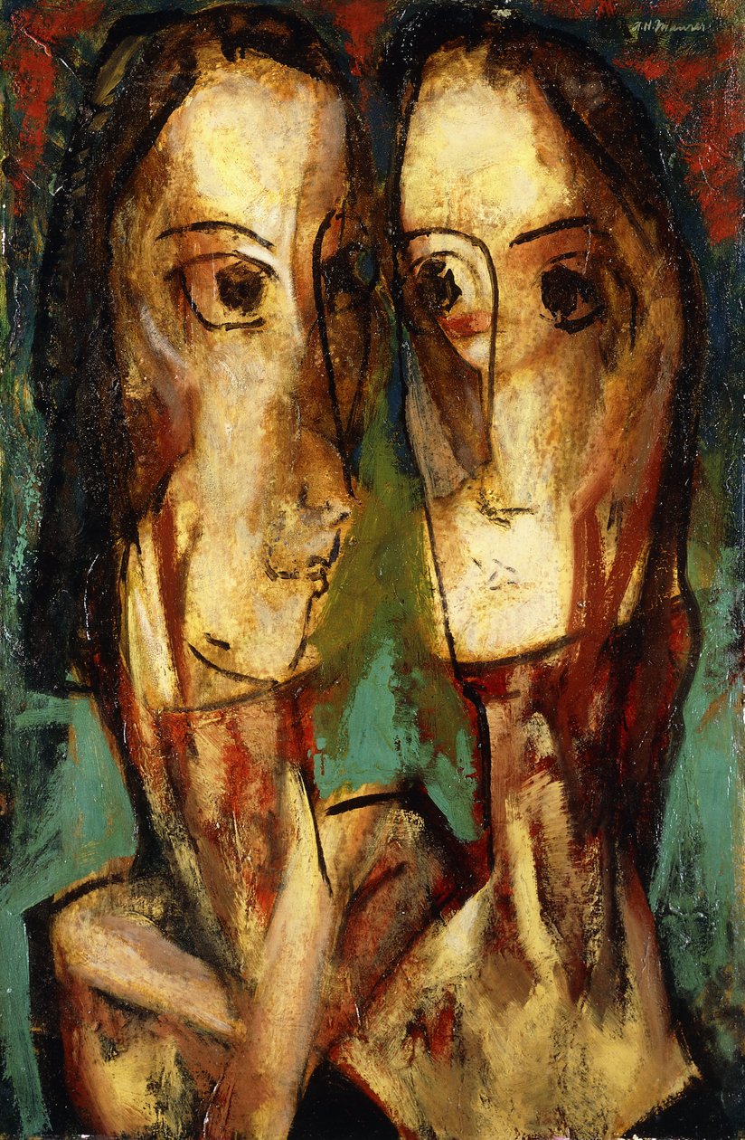 İki Kafa, c.1928 by Alfred Henry Maurer