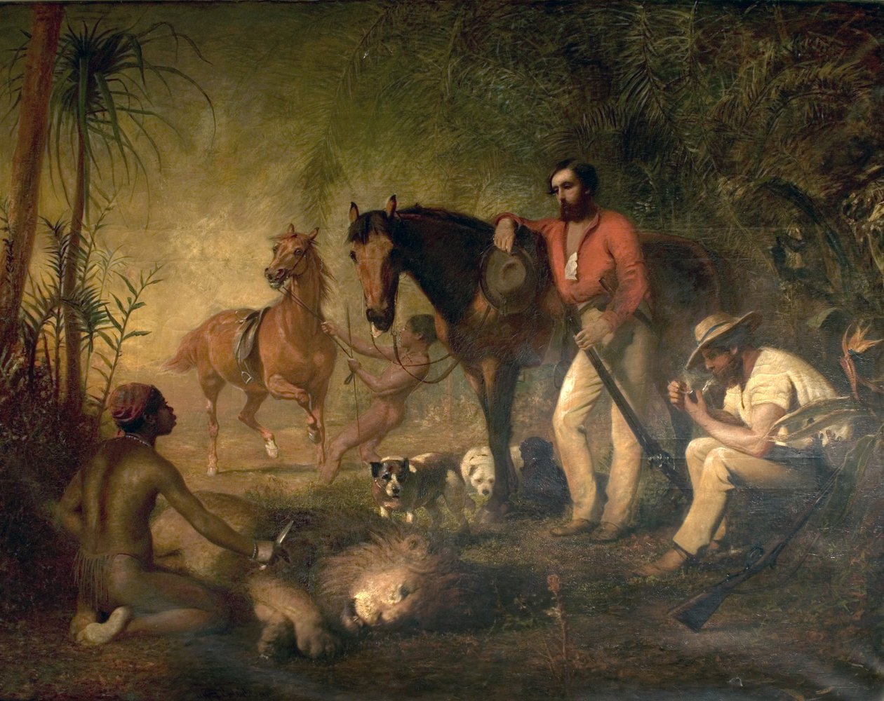 Aslan Avının Ardından by Alfred Hichens Corbould