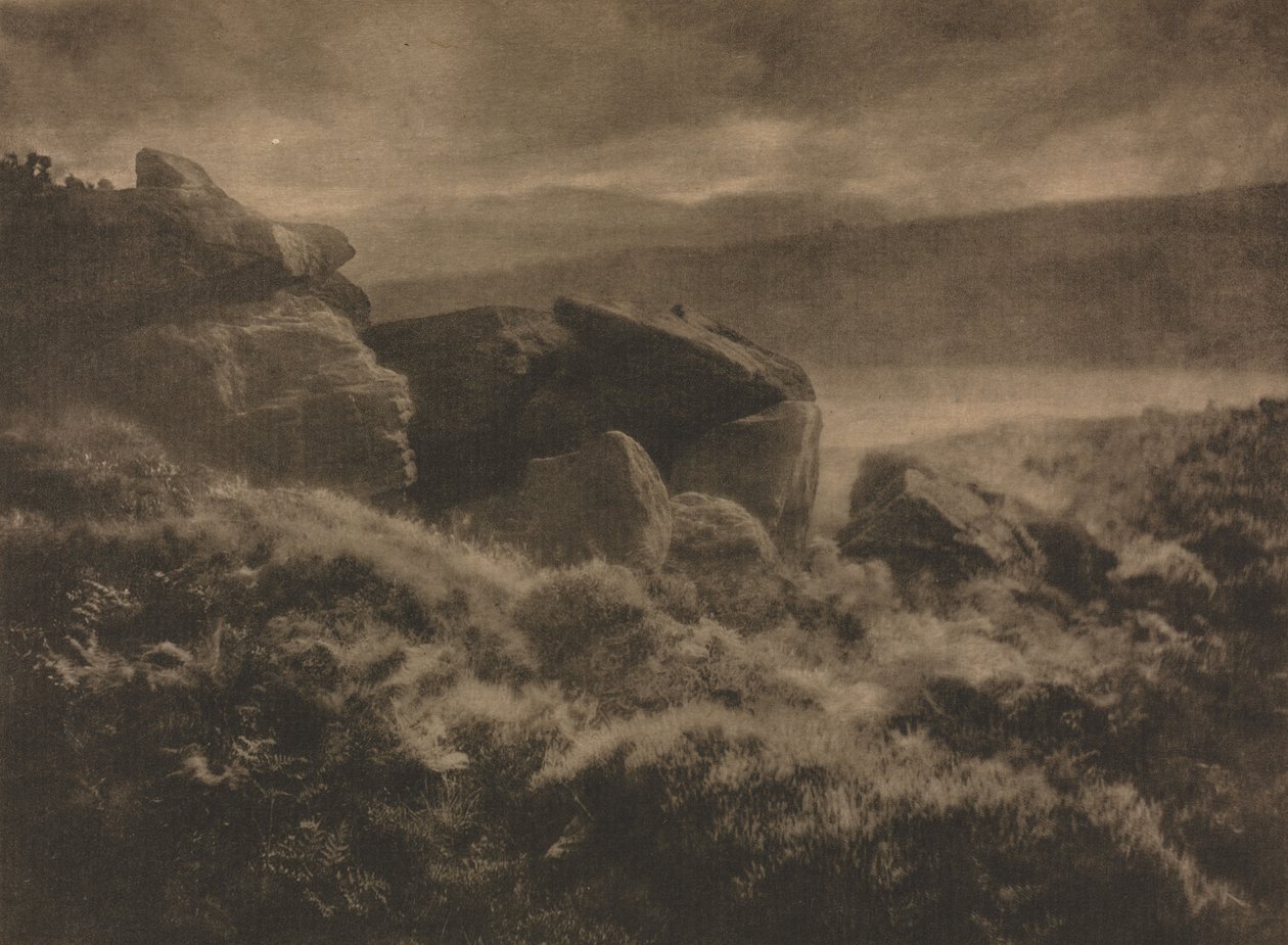 Kamera Çalışması: Tepelerden Yağmur, 1905. by Alfred Horsley Hinton
