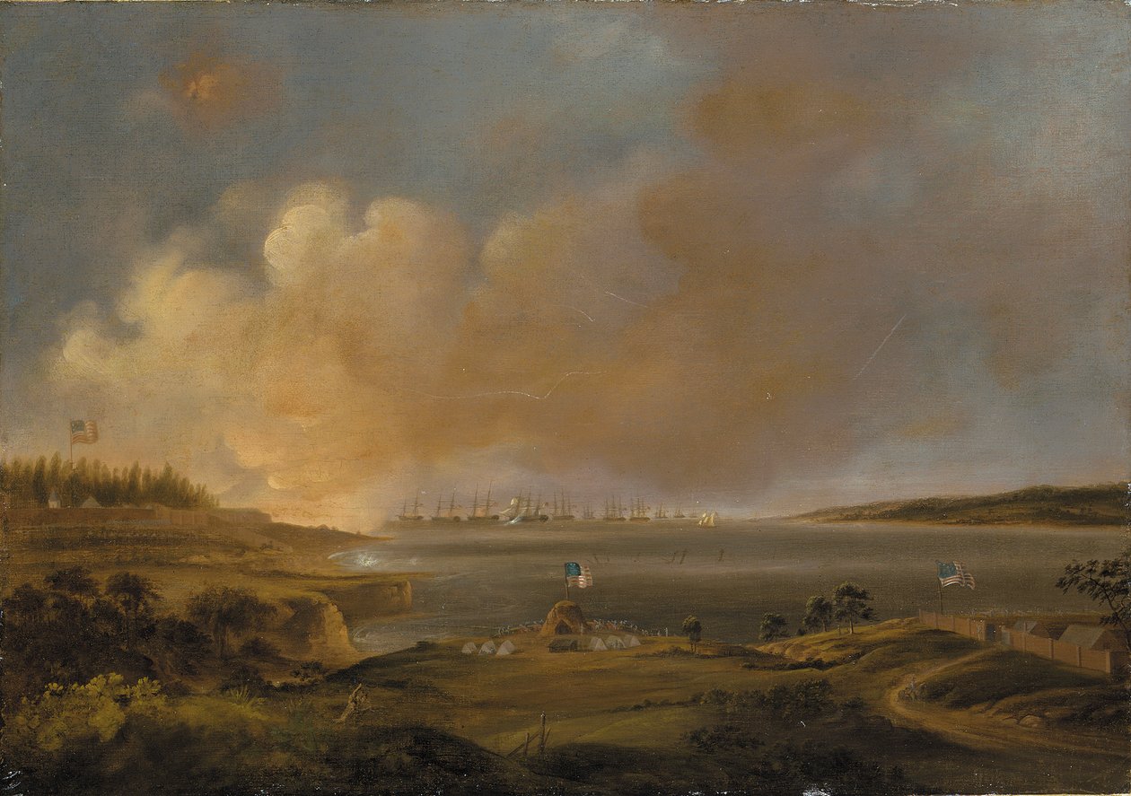 Fort McHenry Savaşı by Alfred Jacob Miller