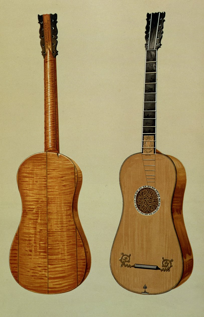 Antonio Stradivarius tarafından yapılan gitar (c.1644-1737), 
