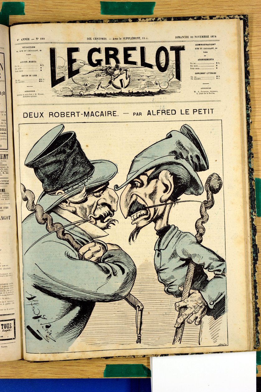“Le Grelot”un Kapağı, 189 numara, Renklerde Hiciv by Alfred Le Petit