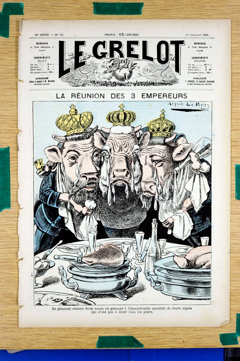 Renklerle Hiciv “The Grelot”un Kapağı by Alfred Le Petit