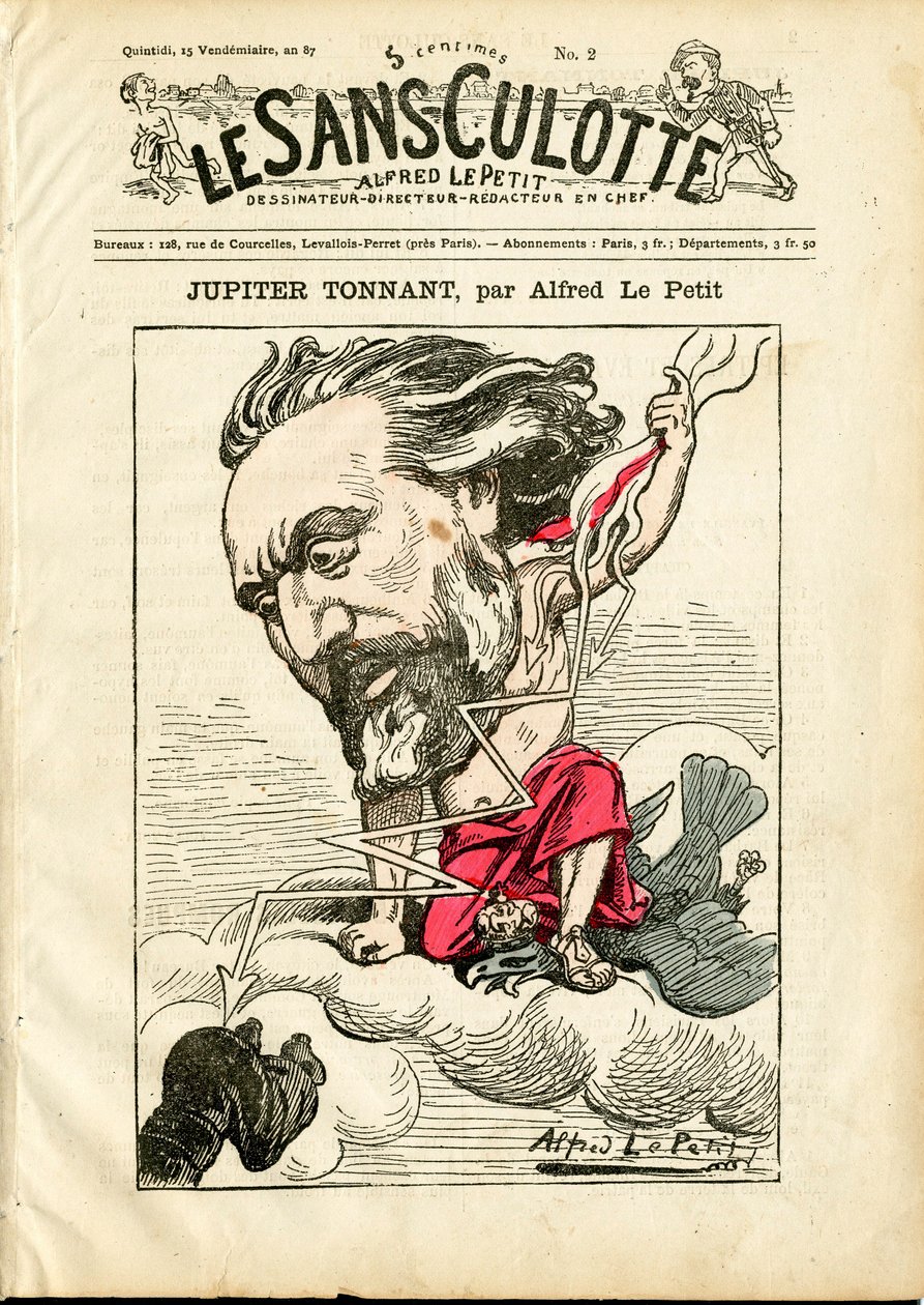 “The Sans-Panties”” 2 Numaralı Kapak, Renklerde Hiciv by Alfred Le Petit
