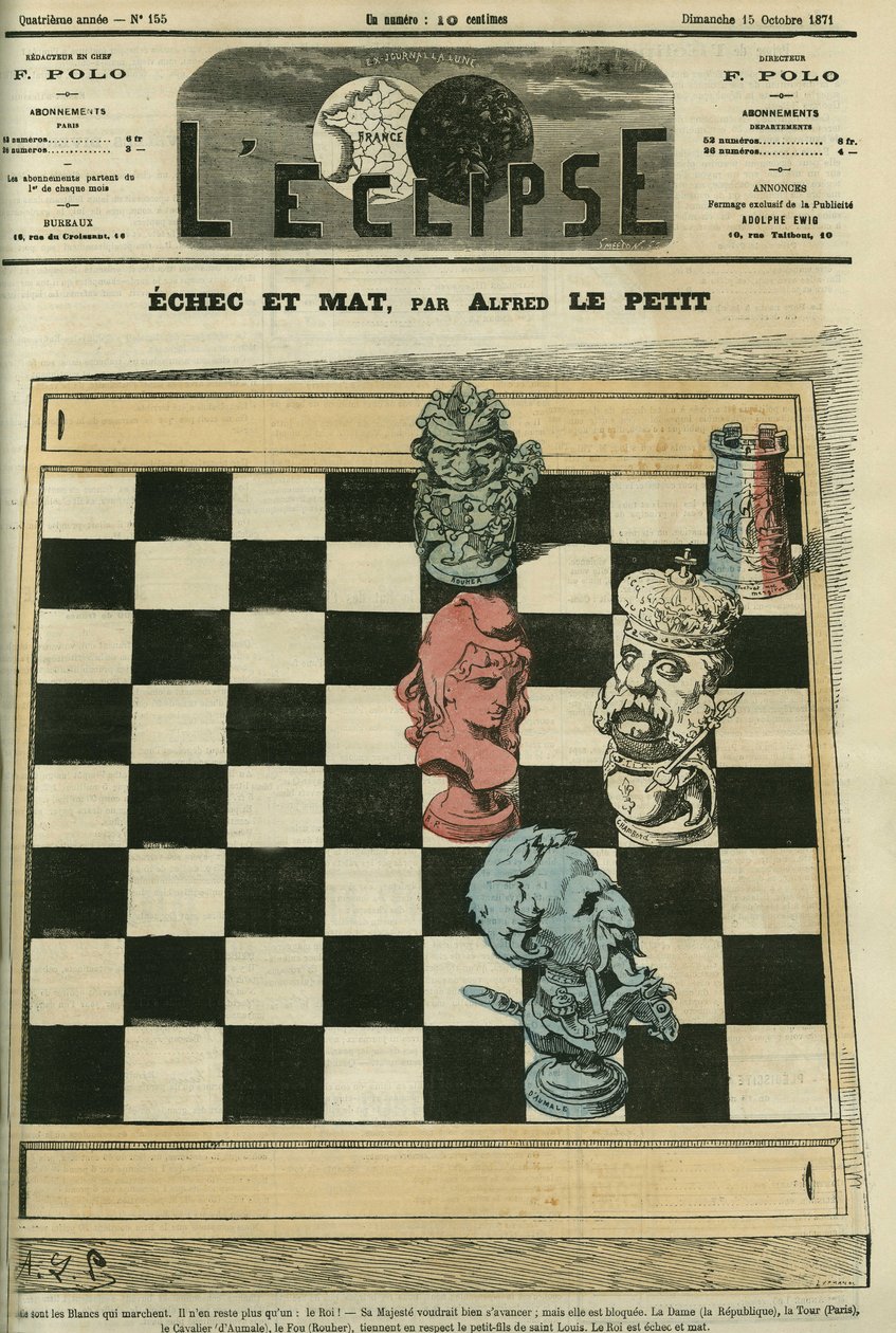 Başarısızlık ve mat, Dame-Republique, Tour-Paris, Aumale
