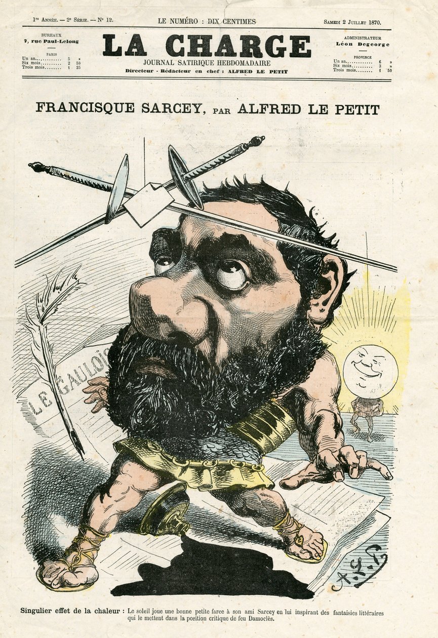 The Charge (1870), 12 numara, Renkli Hiciv by Alfred Le Petit