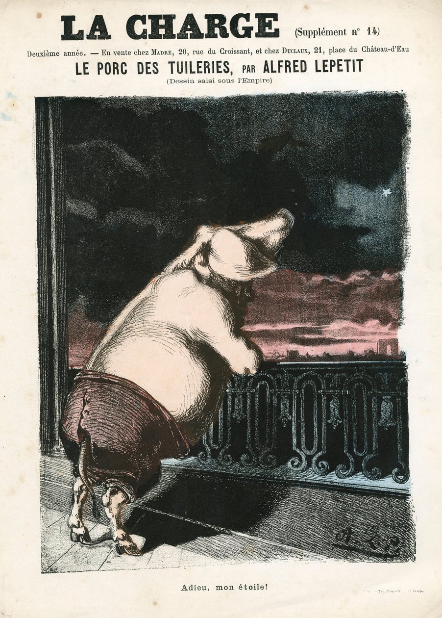 La Charge (1870), sayı 15, Renkli Hiciv by Alfred Le Petit