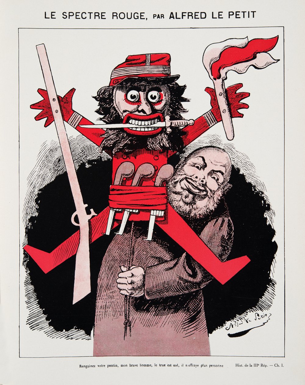 Üçüncü Cumhuriyet Tarihinden Kızıl Hayalet, Cilt. I, Siyasi Tarih, pub.1933 (renkli taş) by Alfred Le Petit