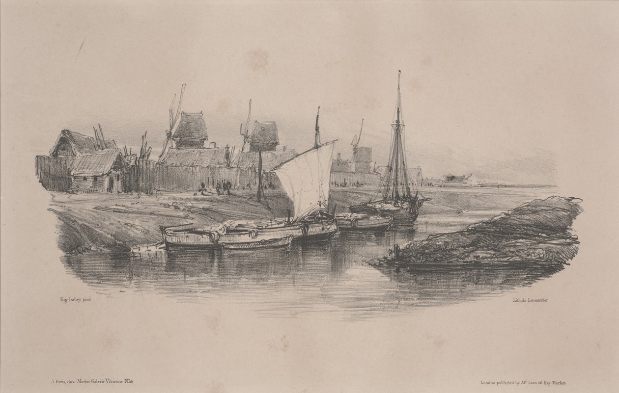 Kanal Bankası, Aşağı Brittany by Alfred Leon Lemercier