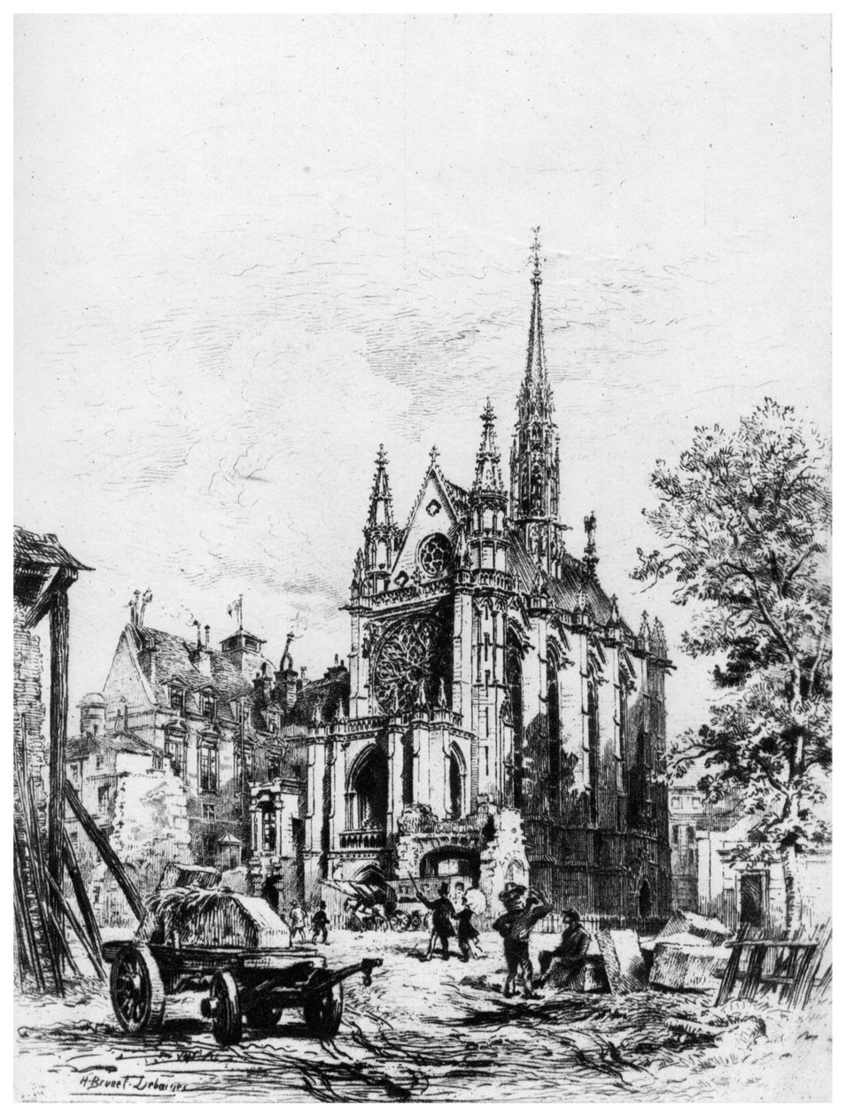 Sainte-Chapelle, c1865-1935 1924 by Alfred Louis Brunet Debaines