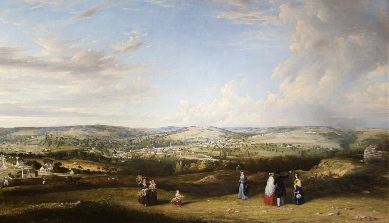 Rodborough Fort, Gloucestershire yakınından Stroud by Alfred Newland Smith