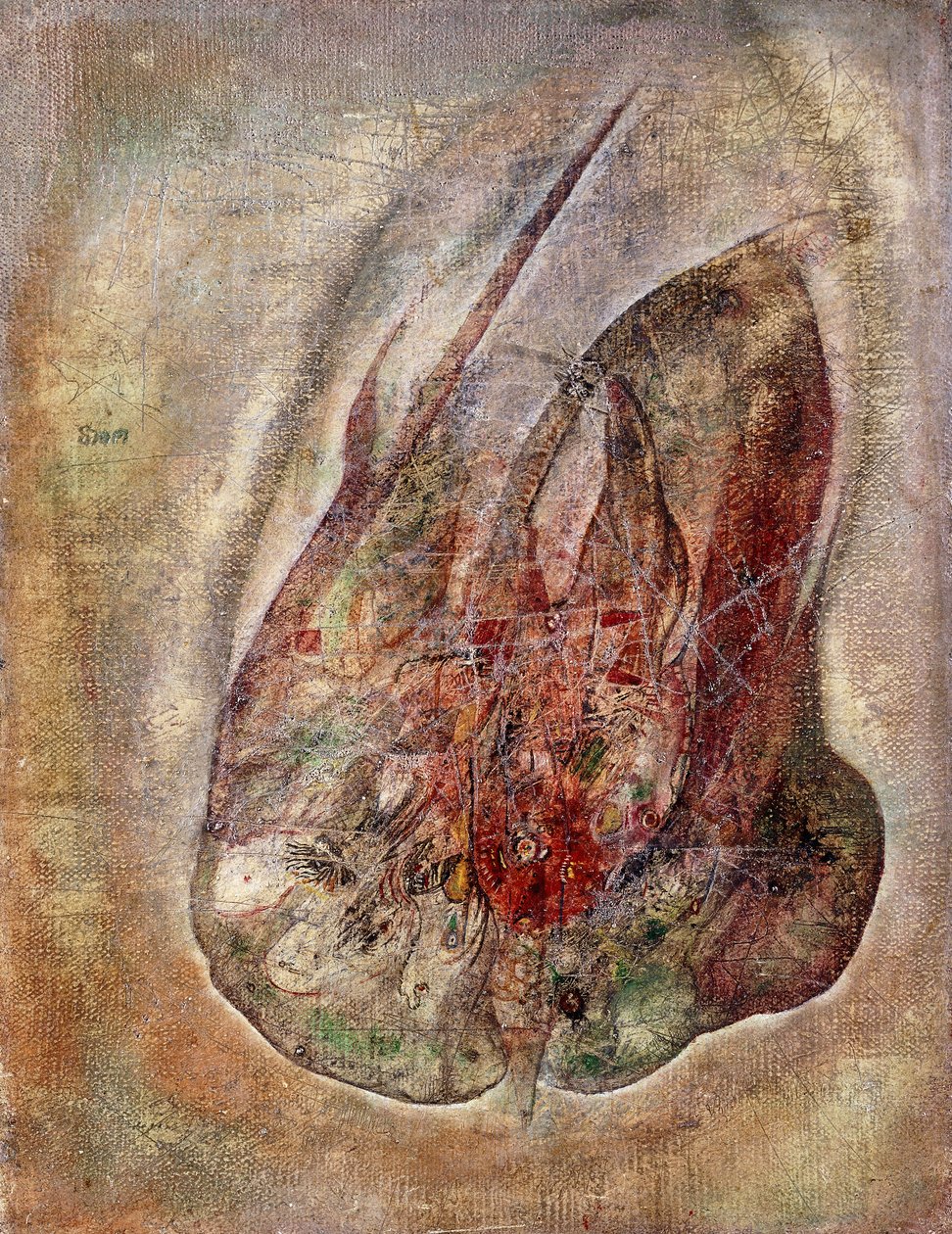 İsimsiz, c.1946 (tuval üzerine yağlı boya) by Alfred Otto Wolfgang Schulze Wols