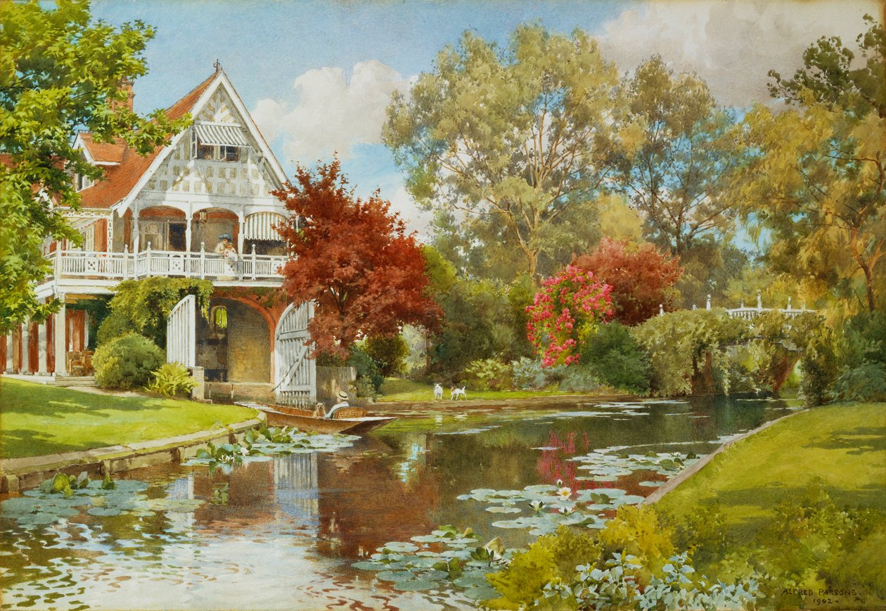 Kayıkhane, 1902 by Alfred Parsons