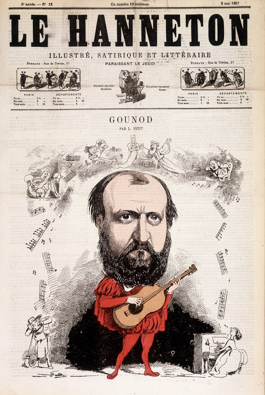Mayıs 1867 kabinesi. Fransız besteci Charles Gounod