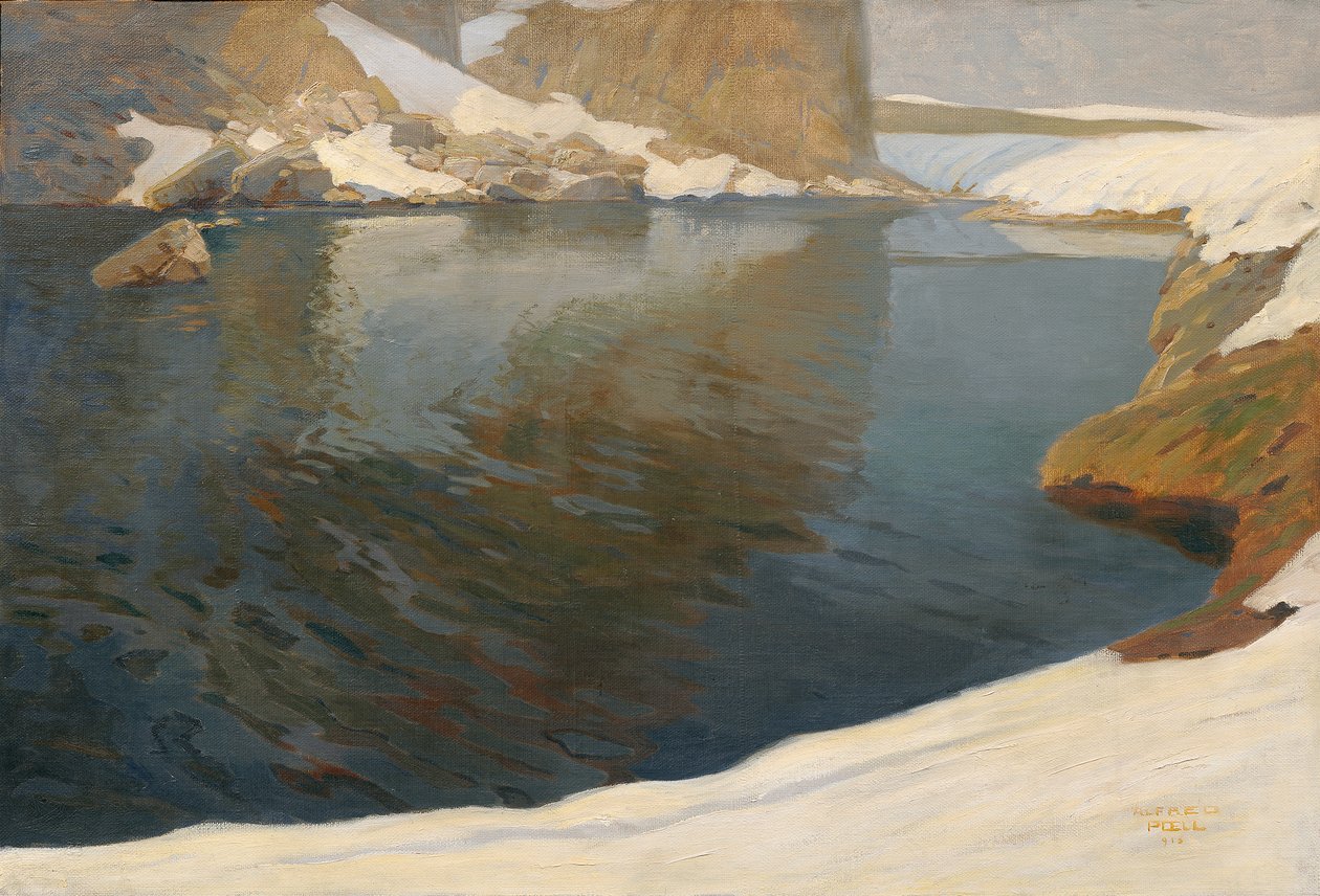 dağ gölü by Alfred Poell