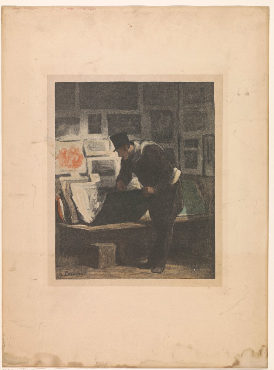 Baskı koleksiyoncusu L'amateur d'estampes by Alfred Prunaire