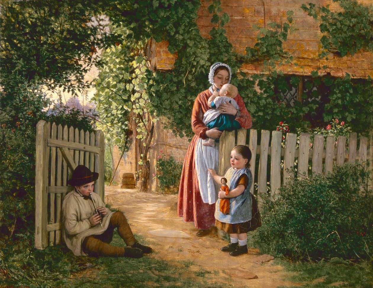 Müziğin Büyüsü Vardır (tuval üzerine yağlıboya) by Alfred Rankley
