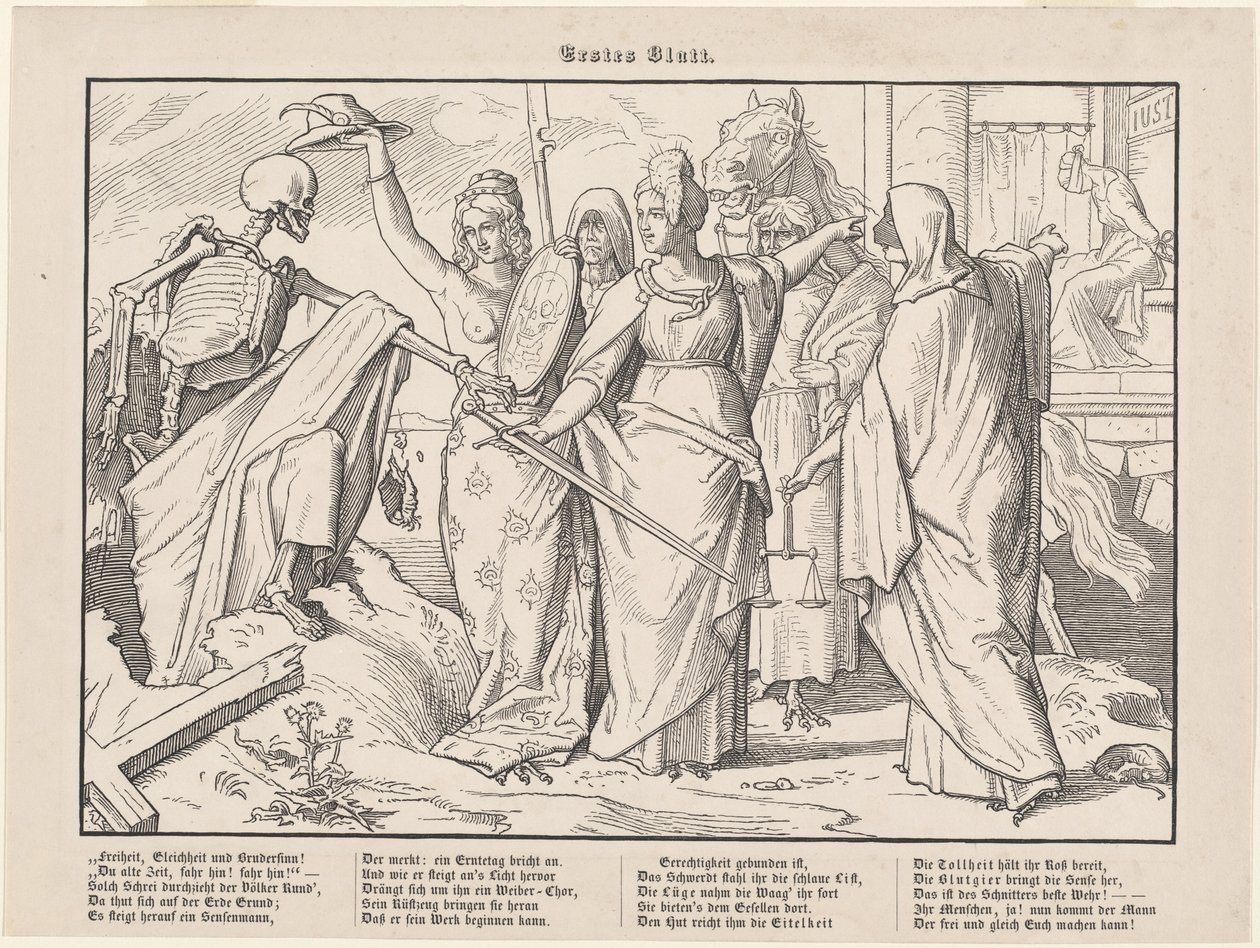 Ayrıca bir Ölüm Dansı I by Alfred Rethel