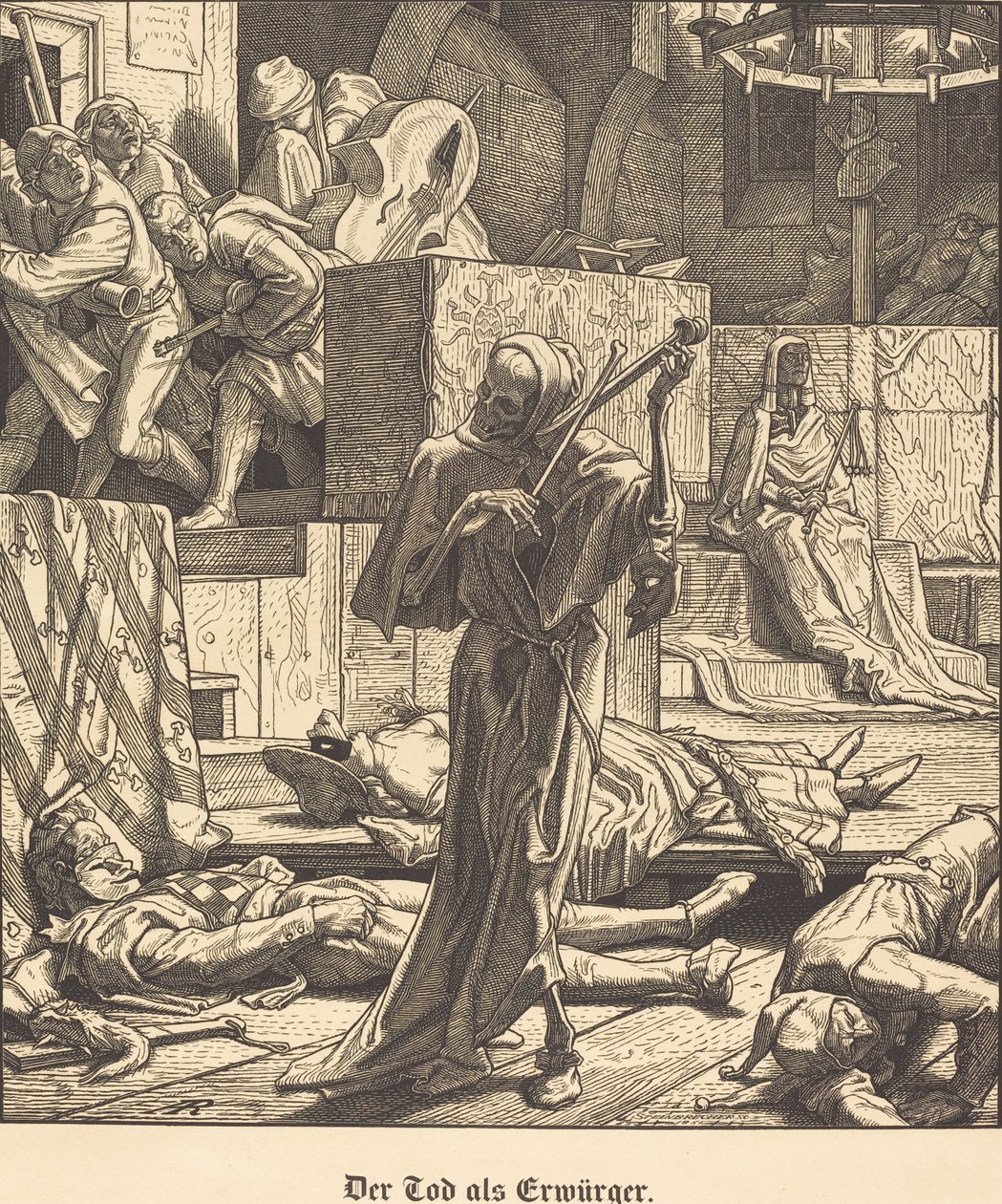 Strangler olarak ölüm by Alfred Rethel
