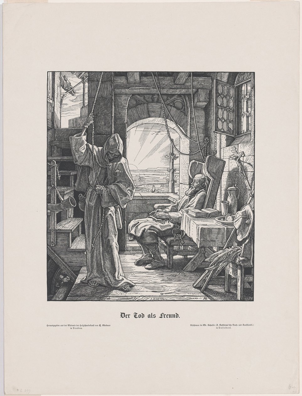 Arkadaş olarak ölüm by Alfred Rethel