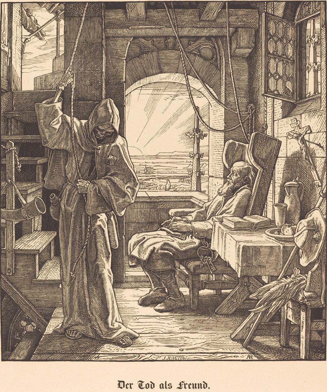 Arkadaş olarak ölüm by Alfred Rethel