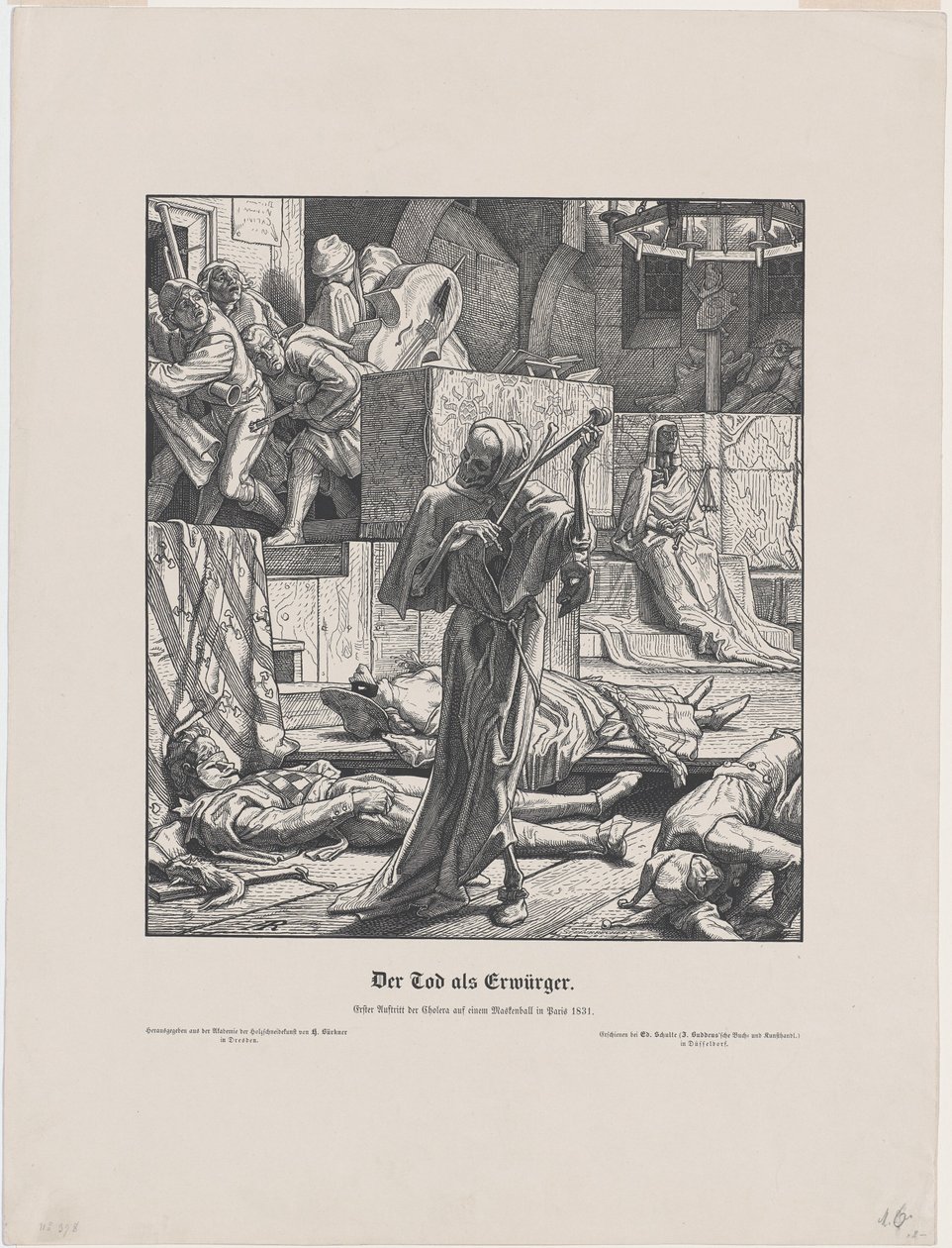 Arkadaş olarak ölüm by Alfred Rethel