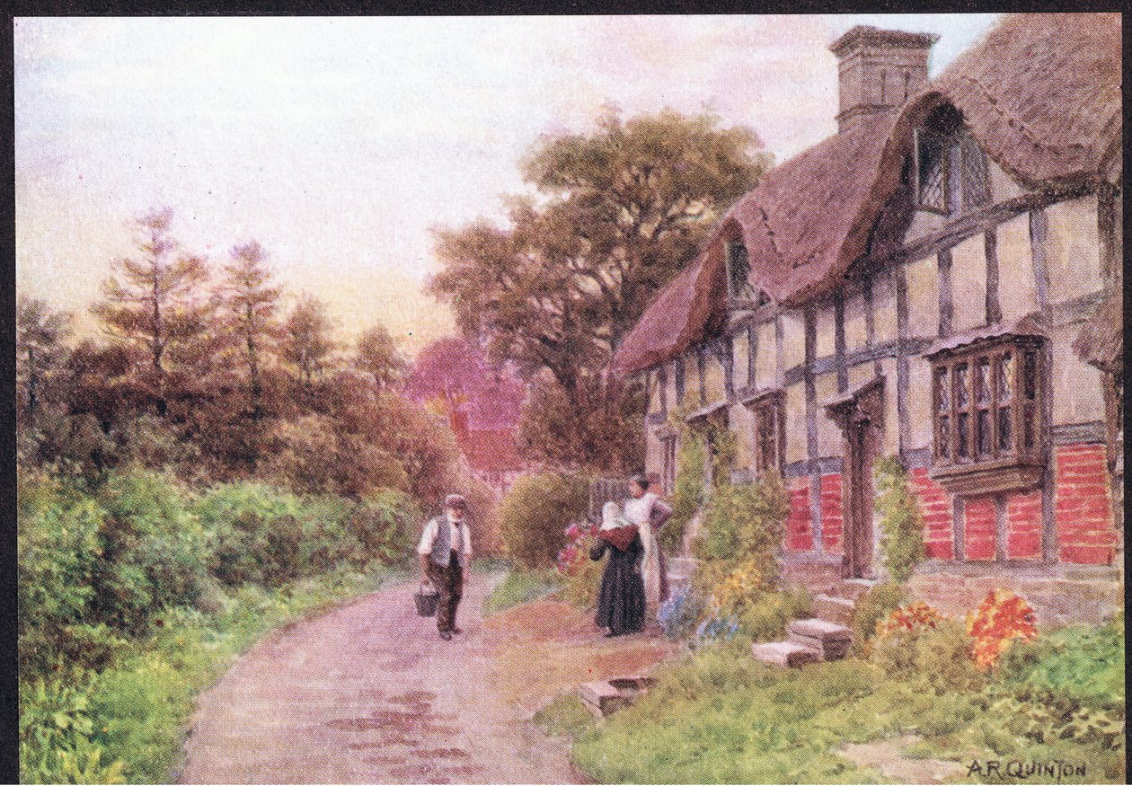 Akşam, Elmley Kalesi, Worcester, Dent & Sons Limited tarafından yayınlanan The Cottages and the Village Life of Rural England
