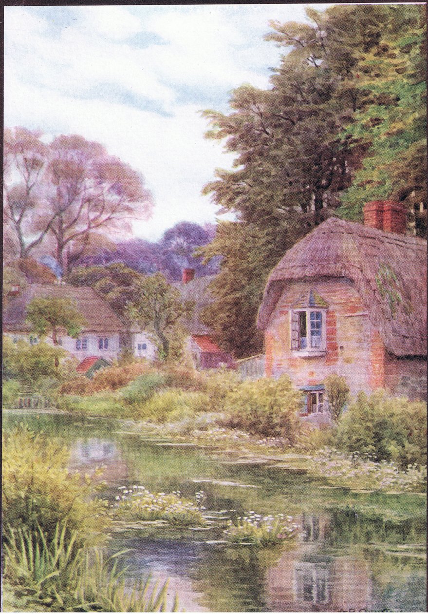 Avon at Lake, Salisbury yakınlarında, Dent & Sons Limited tarafından yayınlanan The Cottages and the Village Life of Rural England