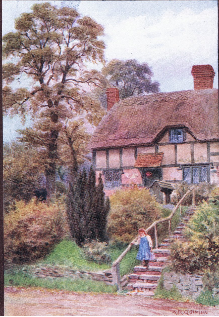 The Cottage Steps, Ardington, Berkshire, Dent & Sons Limited tarafından yayınlanan The Cottages and the Village Life of Rural England by Alfred Robert Quinton