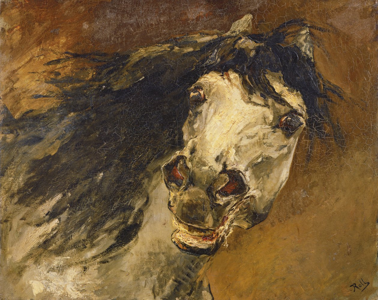 Teikning fyrir mynd af Mme de M by Alfred Roll