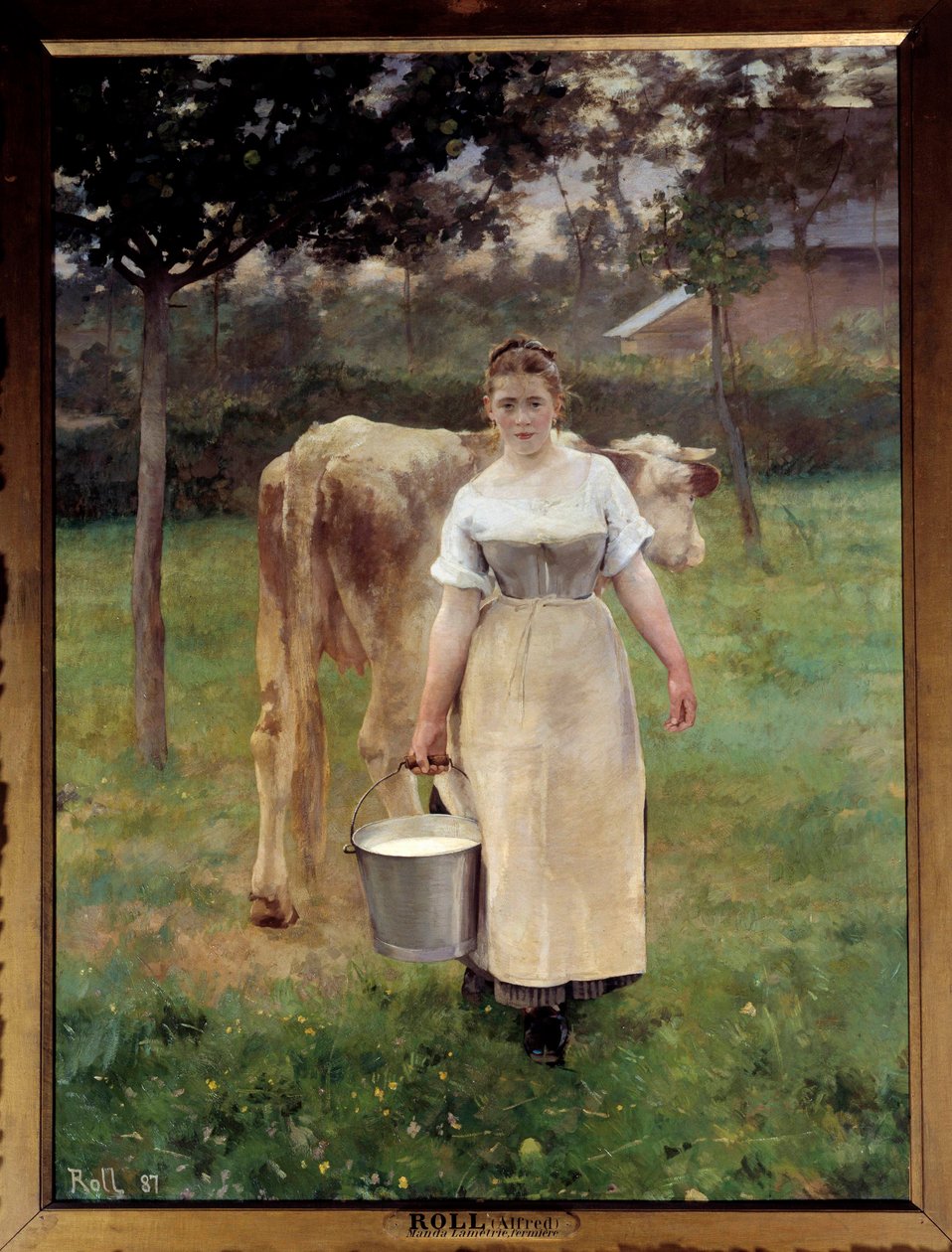 Manda Lametrie, çiftçi. Alfred Philippe Roll (1846-1919) 1887 Sun tarafından tablo. 2,14 x 1,61 m Paris, musee d