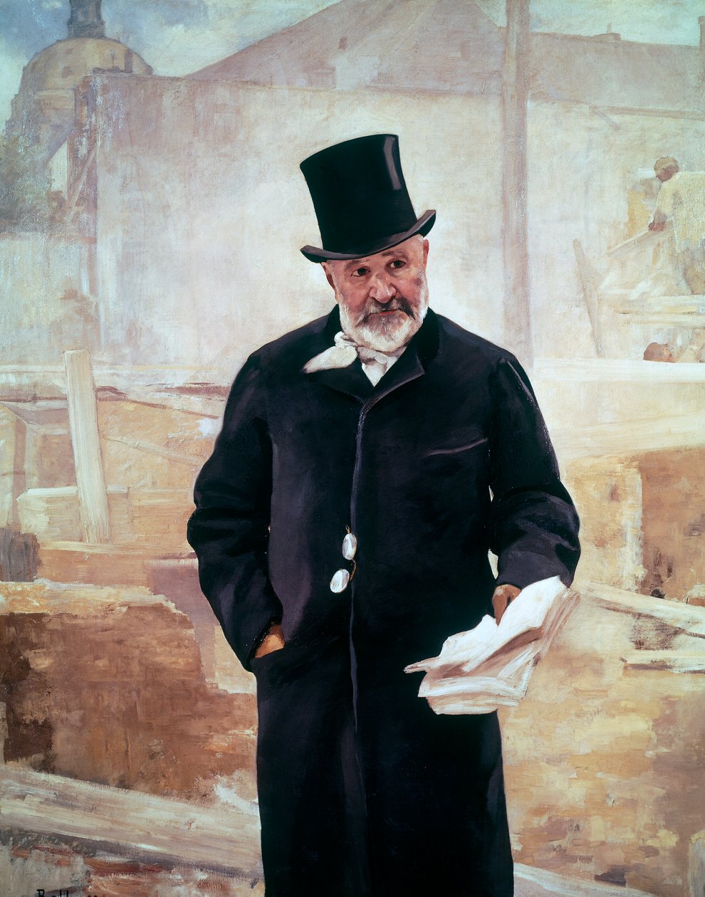 Jean-Charles Adolphe Alphand'ın Portresi (1817-1891), Fransız mühendis, Alfred Philippe Roll tarafından tuval üzerine yağlıboya (1846-1919) by Alfred Roll