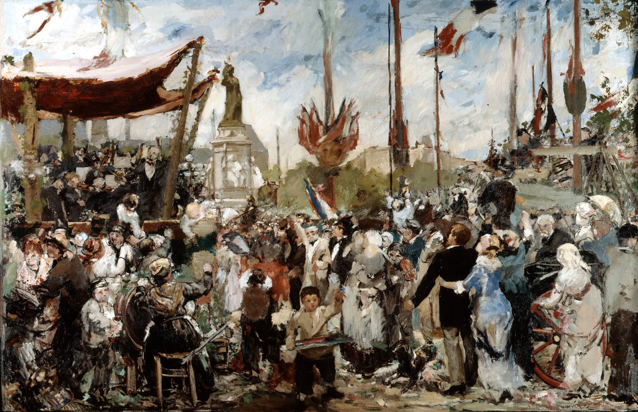 14 Temmuz 1880, 19. yüzyılın sonu 20. yüzyılın başı. by Alfred Roll