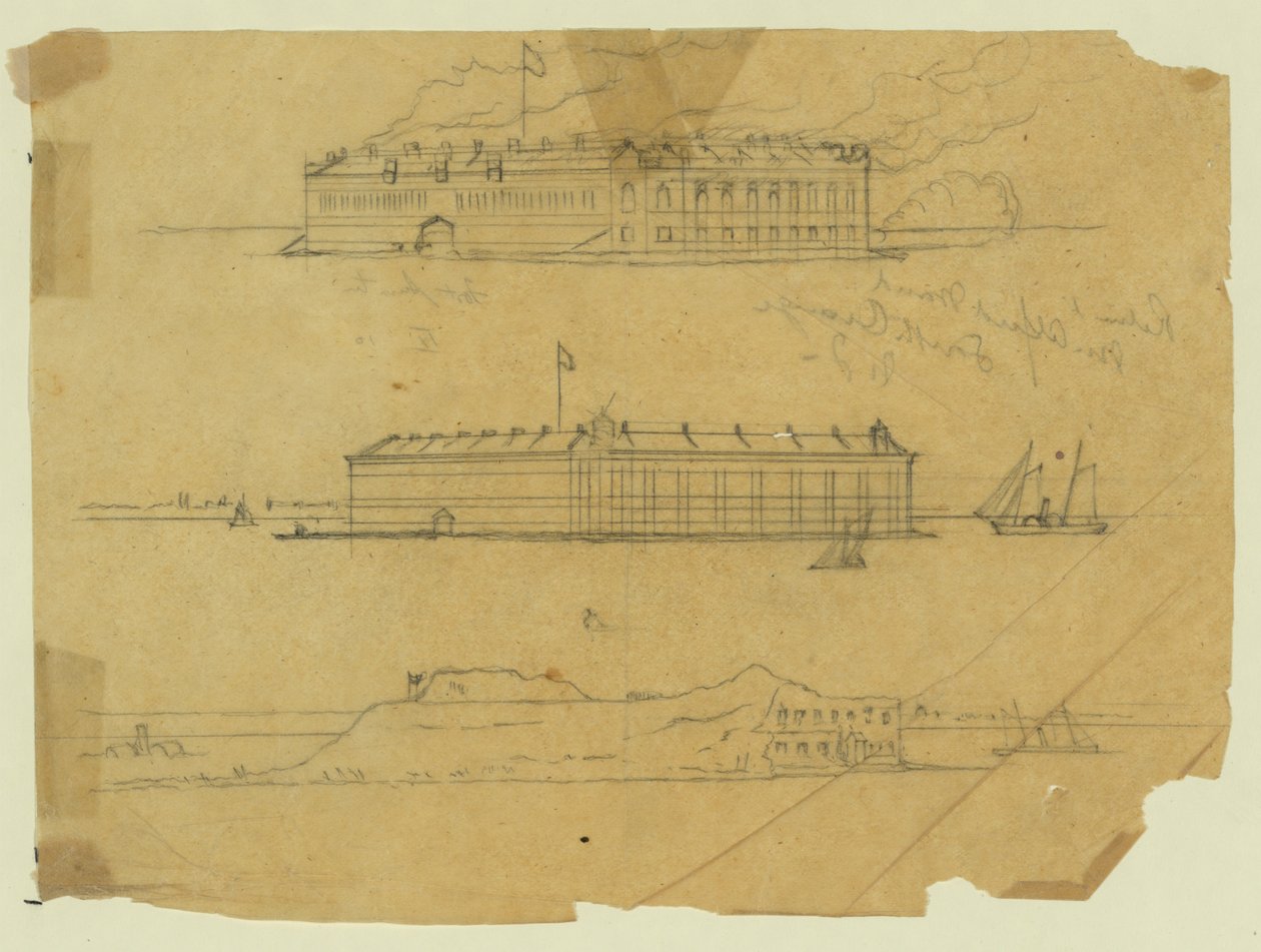 Sumter Kalesi by Alfred Rudolph Waud