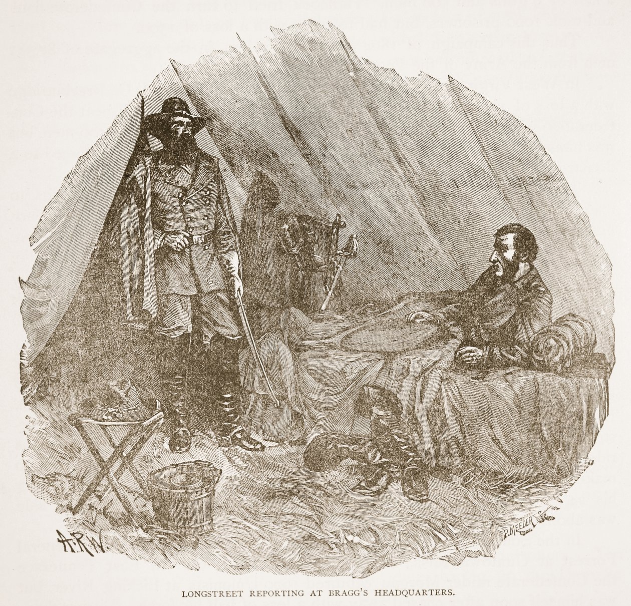 Bir Adamın Başı by Alfred Rudolph Waud