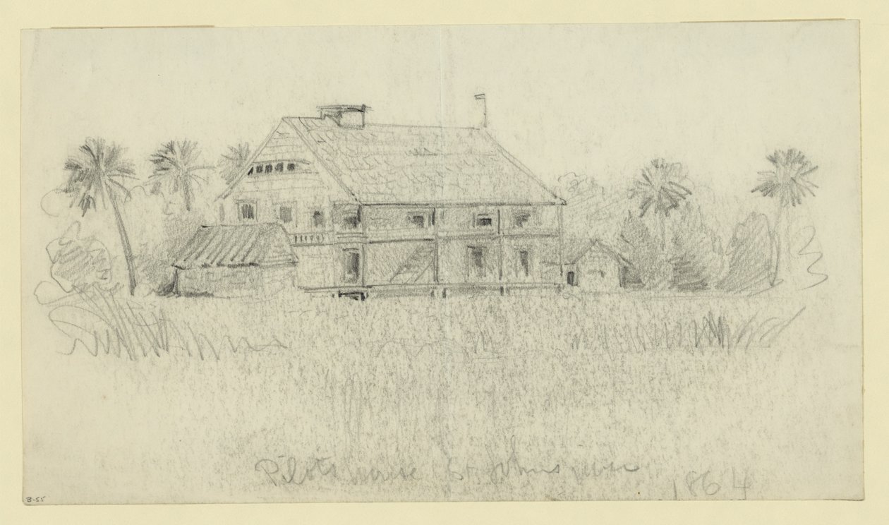 Pilotlar St. Johns nehri evi by Alfred Rudolph Waud