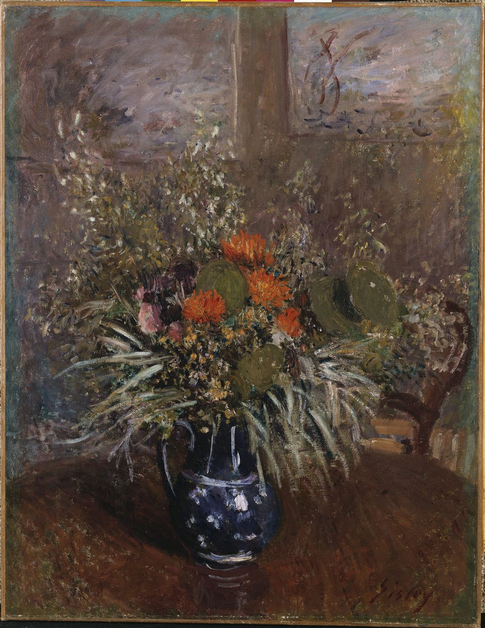 Bir buket çiçek by Alfred Sisley