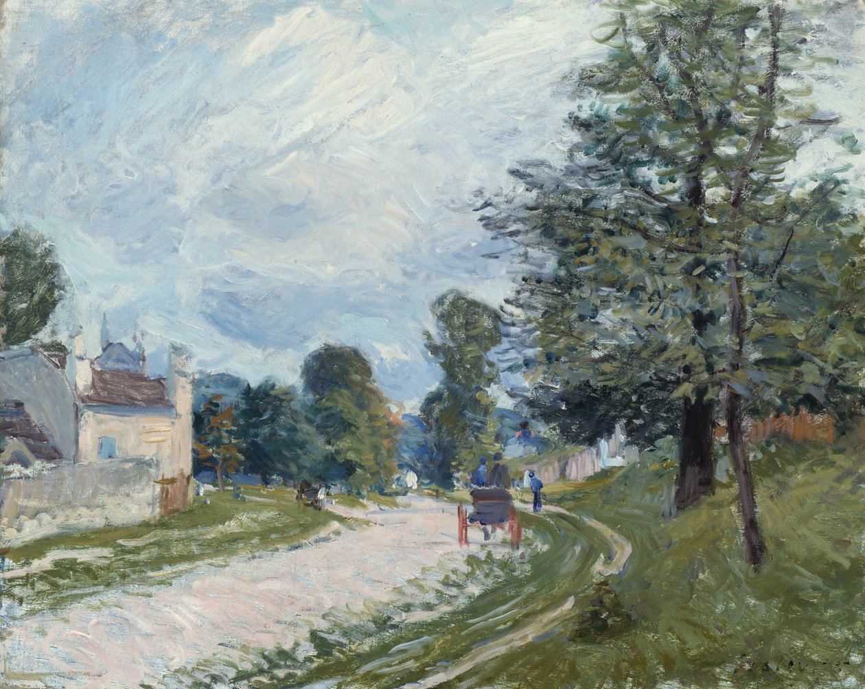 Yolda Bir Dönüş, 1873. by Alfred Sisley