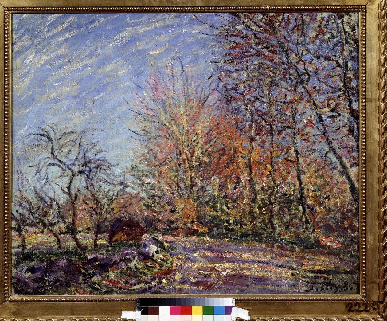 ""A la lisiere de la foret de Fontainebleau"" (Fontainebleau