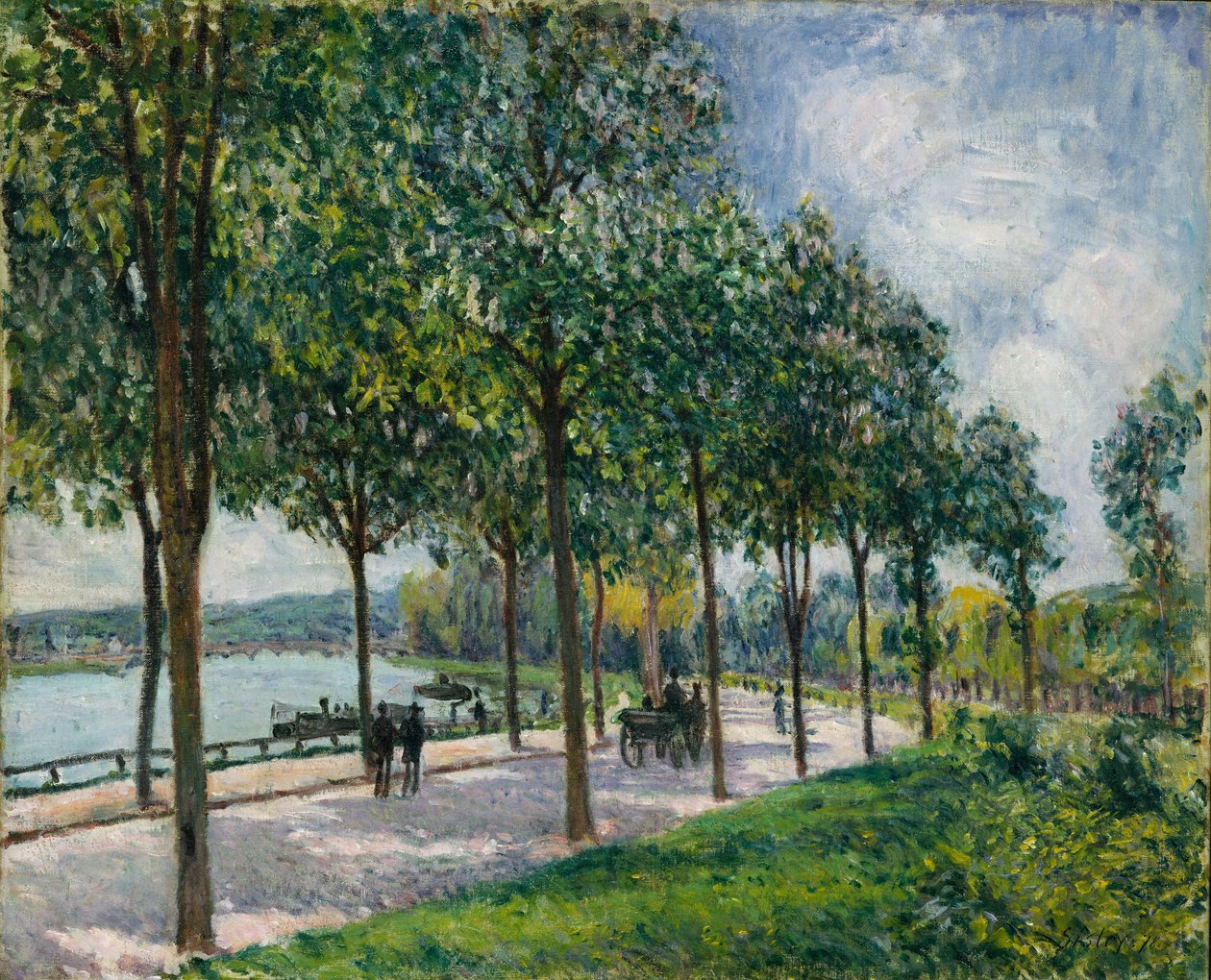 Allée of Kestane Ağaçları, 1878 by Alfred Sisley